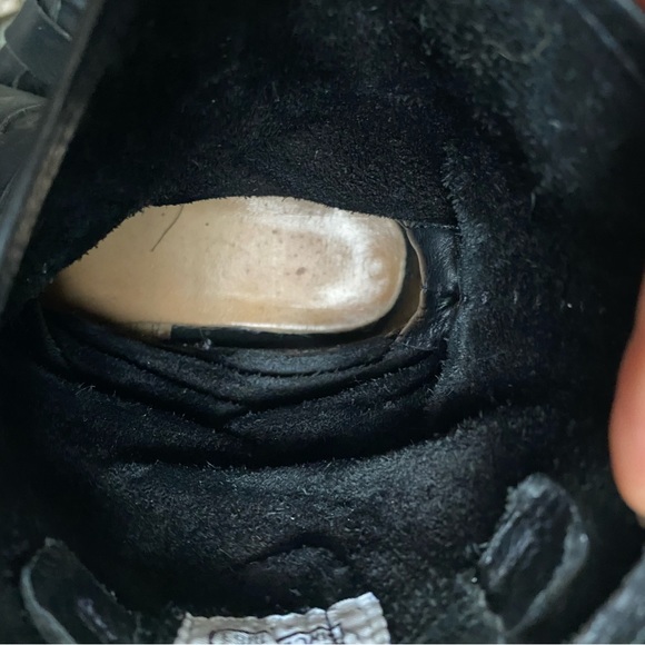 Frye Veronica Short Engineer/ Moto Black Leather Boots - Picture 8 of 9